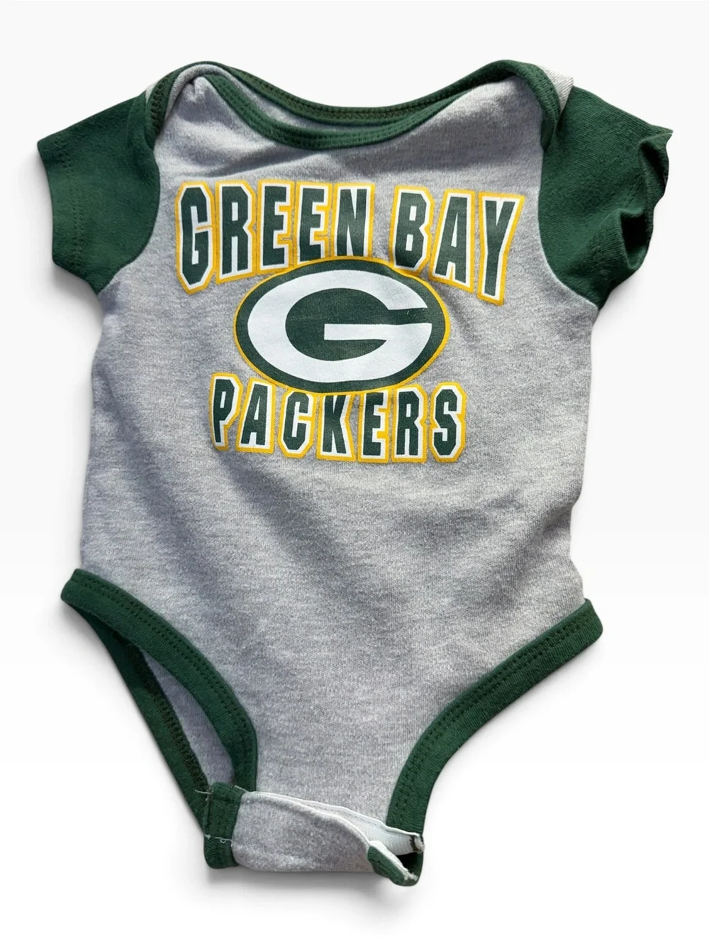 Green Bay Packers Baby Bodysuit Lot 0-3 Months NFL Team Apparel 2 Piece